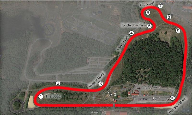 Summit Point Motorsports Park map