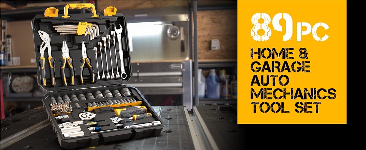 Hi-Spec 89-Pc Mechanic Tool Set