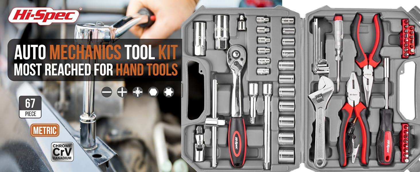Hi-Spec 67-Pc Auto Mechanic Tool Set