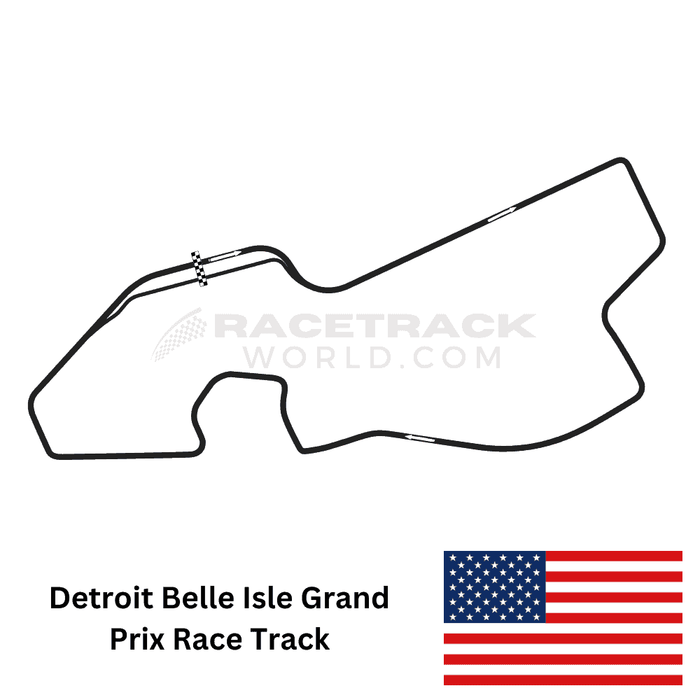 USA Detroit Belle Isle Grand Prix Race Track