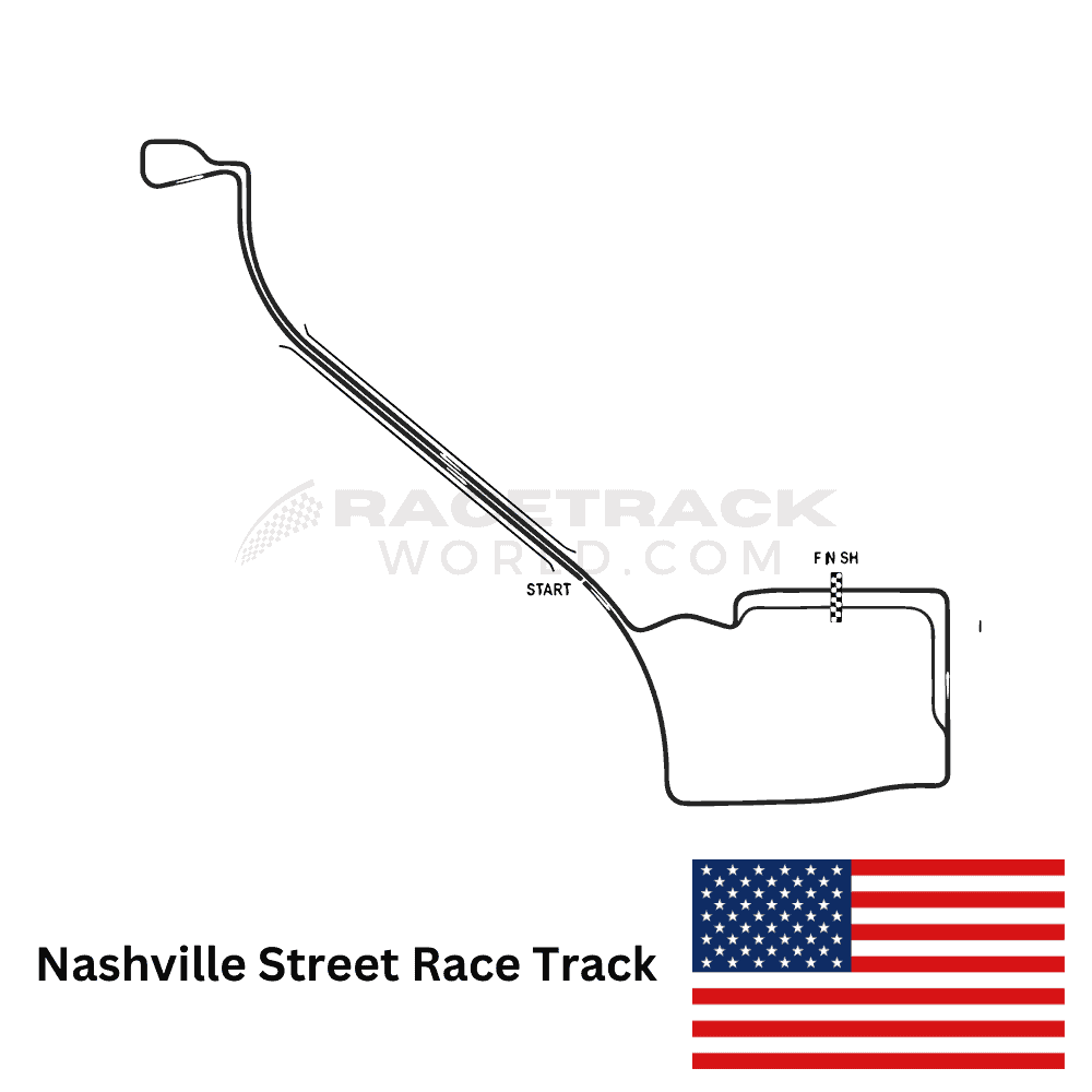 USA Nashville Street Race Track