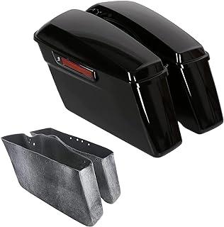 Complete Hard Saddlebags With Black Latch for Harley Touring 2014-2023
