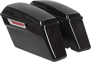 Hard Saddle Bags Trunk With Lid & Latch Key for Harley Models 1993-2013