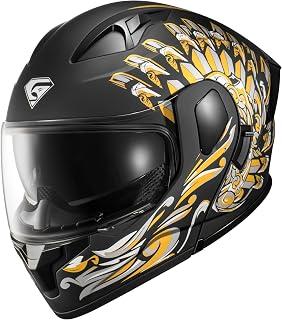 Motorcycle Dual Visor Flip up Modular Full Face Helmet with DOT Certification of Impressionism