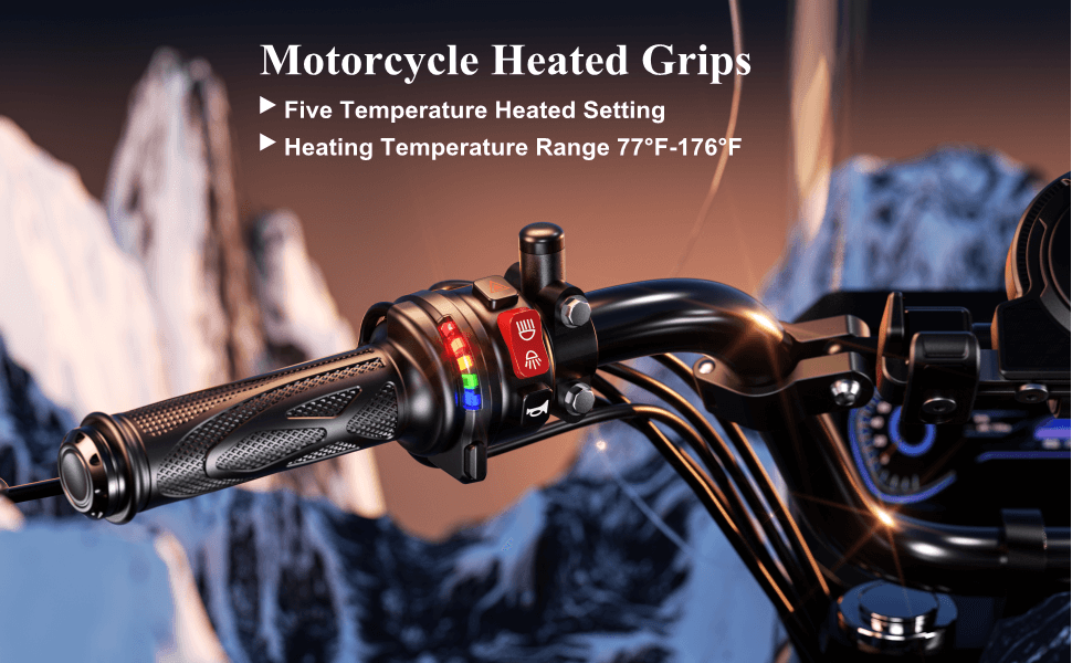 Adjustable Heated Motorcycle Grips