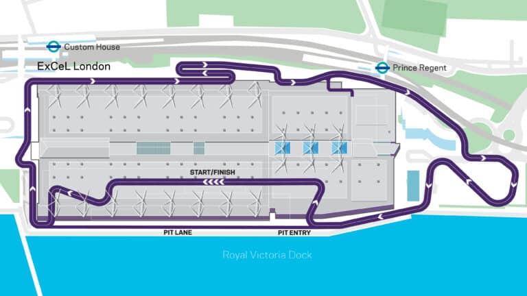 ExCeL-London-Circuit-map